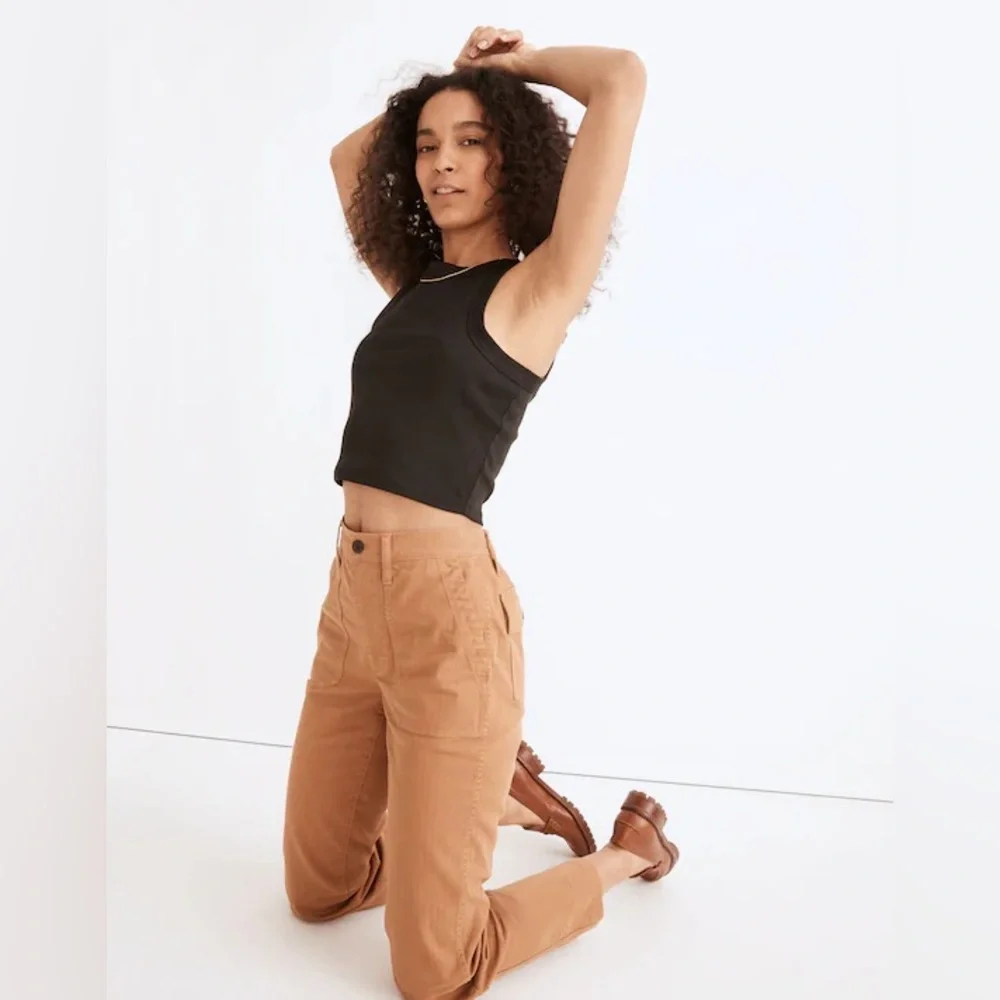 Madewell Warm Hickory Orange The Perfect Vintage Straight Workwear Pant size 29 - Picture 2 of 9